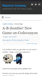 Mobile Screenshot of nightlycoding.com